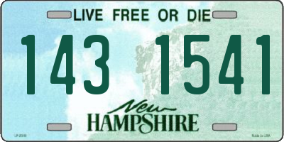 NH license plate 1431541
