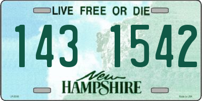 NH license plate 1431542