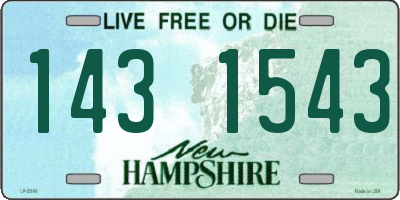 NH license plate 1431543