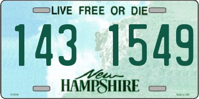 NH license plate 1431549