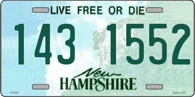 NH license plate 1431552