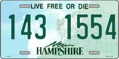 NH license plate 1431554