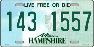 NH license plate 1431557