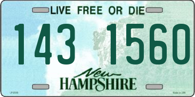 NH license plate 1431560