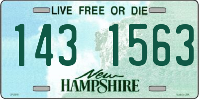 NH license plate 1431563