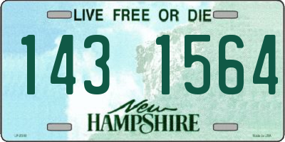 NH license plate 1431564