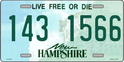 NH license plate 1431566