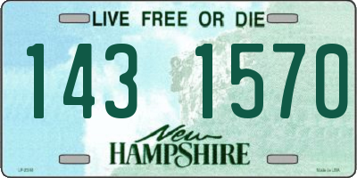 NH license plate 1431570