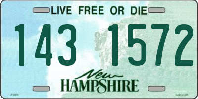 NH license plate 1431572