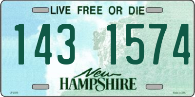 NH license plate 1431574