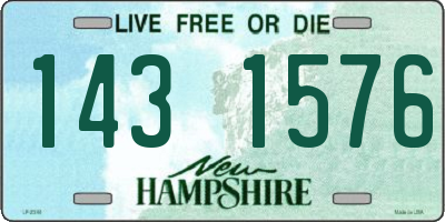 NH license plate 1431576
