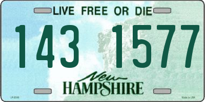 NH license plate 1431577