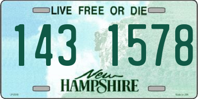 NH license plate 1431578