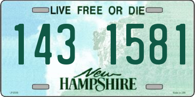 NH license plate 1431581