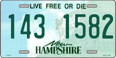 NH license plate 1431582