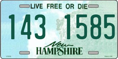 NH license plate 1431585