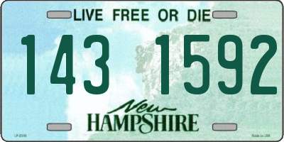 NH license plate 1431592