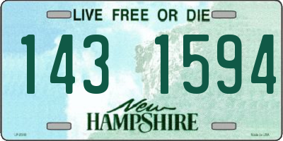 NH license plate 1431594