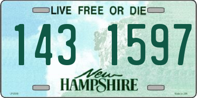 NH license plate 1431597