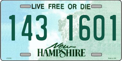 NH license plate 1431601