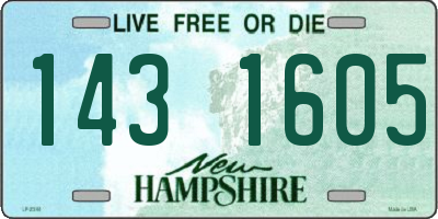 NH license plate 1431605