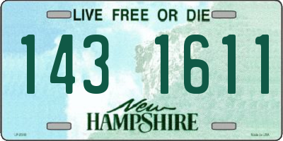 NH license plate 1431611