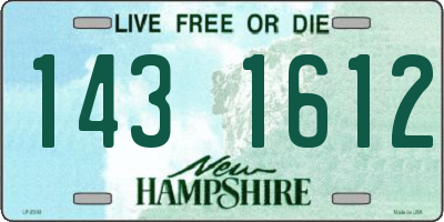 NH license plate 1431612