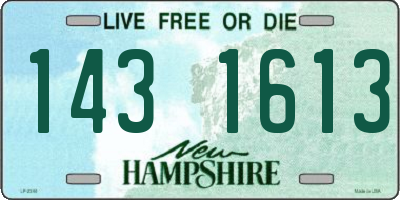 NH license plate 1431613