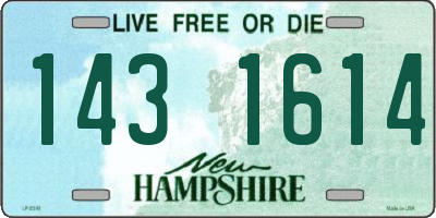 NH license plate 1431614