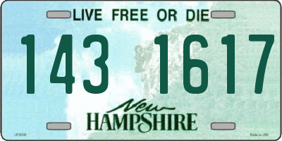 NH license plate 1431617