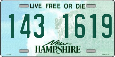 NH license plate 1431619