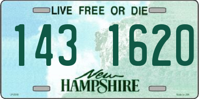 NH license plate 1431620