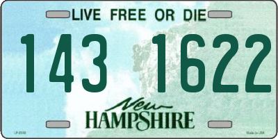 NH license plate 1431622