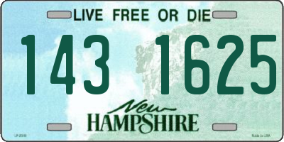 NH license plate 1431625