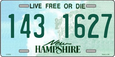 NH license plate 1431627