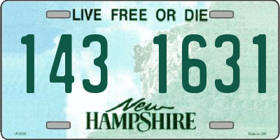 NH license plate 1431631
