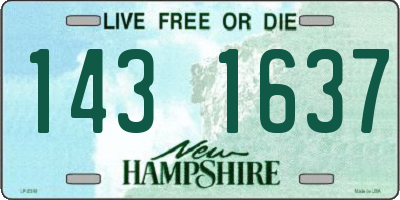 NH license plate 1431637