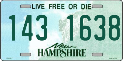 NH license plate 1431638
