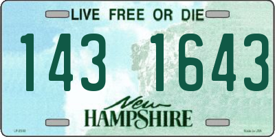 NH license plate 1431643