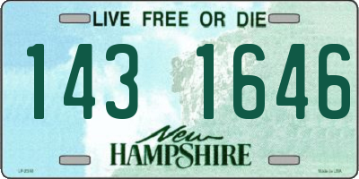 NH license plate 1431646
