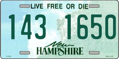 NH license plate 1431650