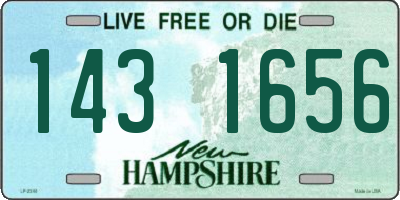 NH license plate 1431656