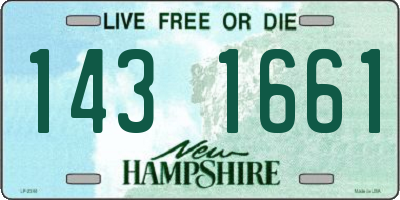 NH license plate 1431661