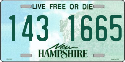 NH license plate 1431665