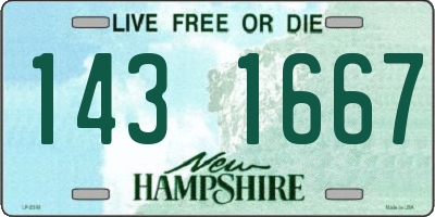 NH license plate 1431667