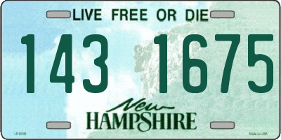 NH license plate 1431675
