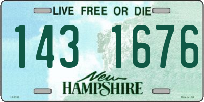 NH license plate 1431676