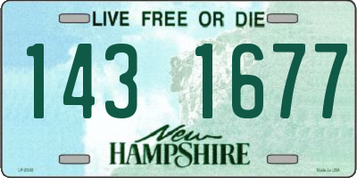 NH license plate 1431677