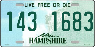 NH license plate 1431683