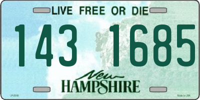 NH license plate 1431685